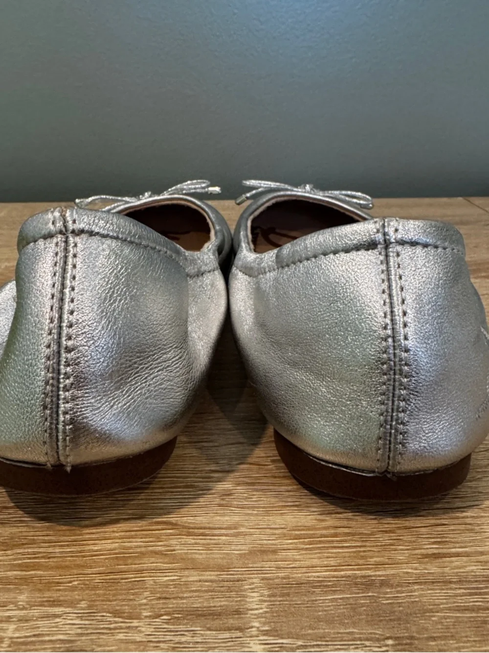 Sam Edelman Kids’ Felicia Ballet Flats Metallic Silver 4